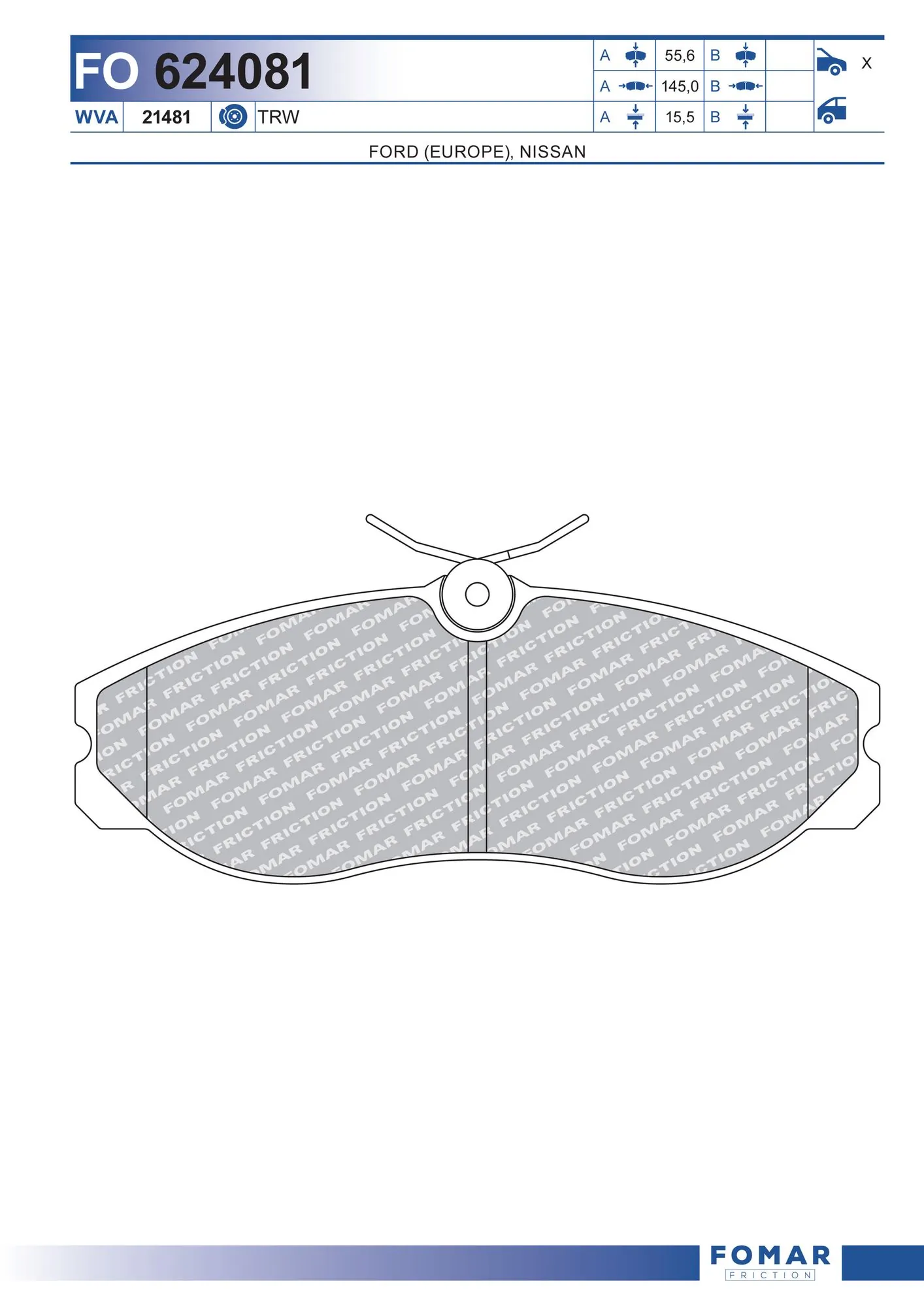 Brake Pad Set, disc brake
